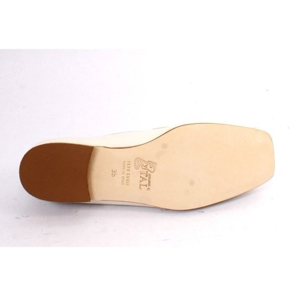 Luca Grossi 092 Beige Leather Classic Flat Shoe - Picture 8 of 8